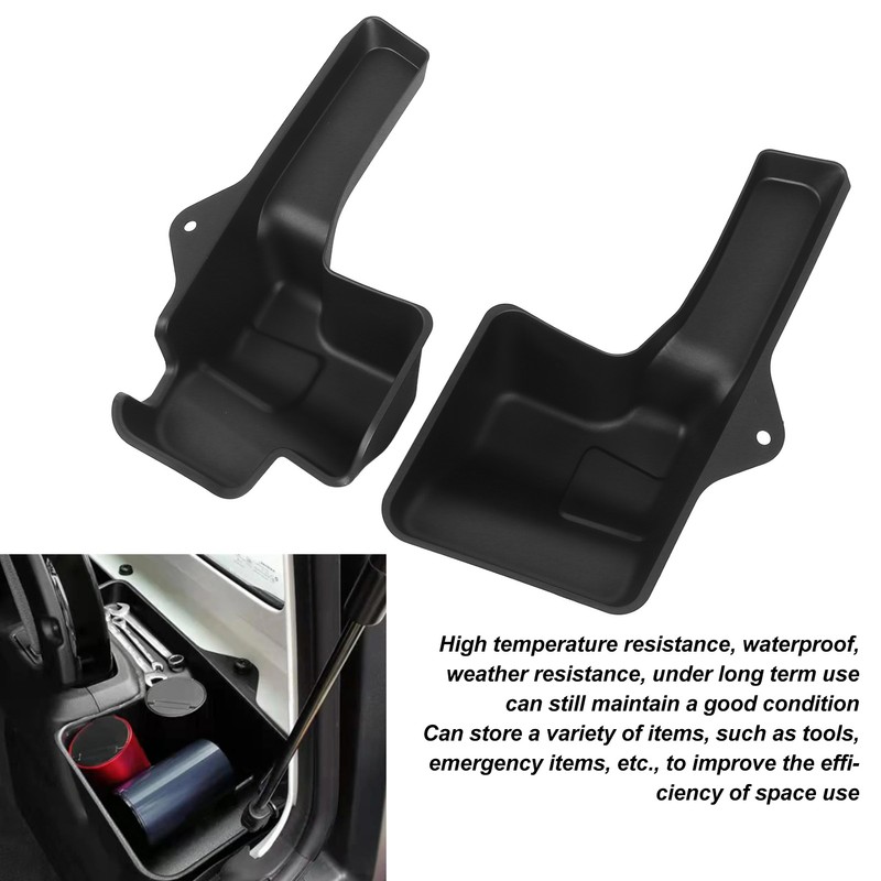 2Pcs Trunk Storage Box Tray Heat Resistant Waterproof Rugged Trunk