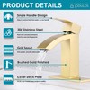 Jodulos Gold Bathroom Faucet, Waterfall Bathroom Sink Faucet with cUPC