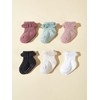 QandSweet Newborn Girls' Frilly Socks with Non-skid Rubber Soles Baby