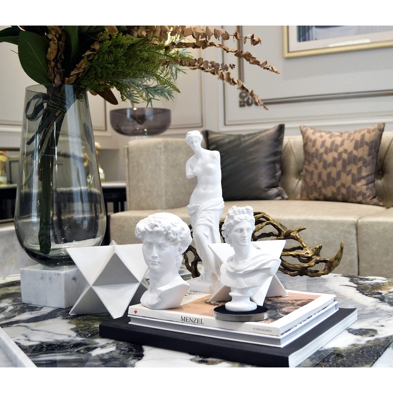 LAGOM HOUSE Ancient Greek Apollo Statue/Roman Apollo Bust Statue Greek