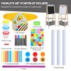 TODEFULL 3 in 1 Adjustable Kids Art Easel Set, Dual-Sided