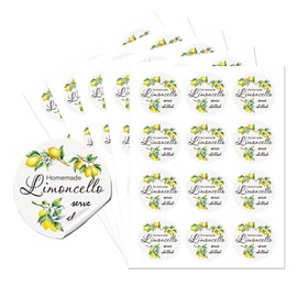 AHANDMAKER Thank You Sticker Labels, Limoncello Circle Stickers, 60 Pcs Circle Stickers 2" Self-Adhesive Convenient Party Circle Stickers for Party Favors, Envelope Seals & Goodie Bags