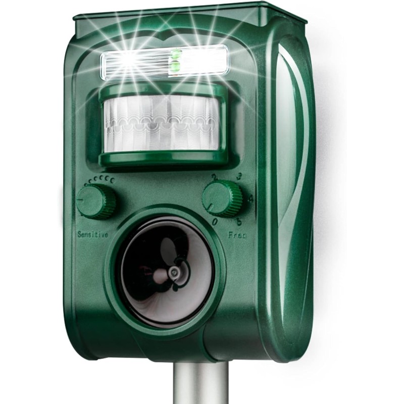 Ultrasonic Animal Repeller Outdoor Solar Animal Repellent with Motion Sensor