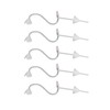 5pcs Sound Amplifier Tubes Single Layer Eartips Replacement Accessory Reduce