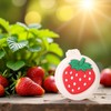 Strawberry Travel Hair Brush, Folding Round Massage Brush with Mini