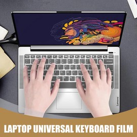 2 Pcs Universal Keyboard Protector Cover Skin for Laptop Notebook 13"-17", Reusable Waterproof Dustproof Keyboard Protector Skin, Ultra Thin Universal Laptop Keyboard Covers (15-17Inch)