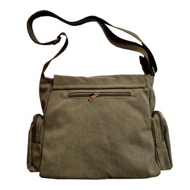 Korean Canvas Messenger Bag for Men Shoulder Bag Large Capacity Computer Casual Bag Men Backpack