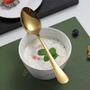 Gold Dinner Spoons, Kyraton 6 Pieces 19 cm Stainless Steel