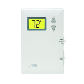 Lux Pro PSD010BF Digital Non-Programmable Thermostat for Home, Heat only with Fan