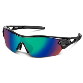 Beacool Unisex Sports Sunglasses, UV400, TAC, TR90, Polarized Lenses, Ultra-lightweight, Cycling, Mountain Climbing, Fishing, Baseball, Running, Golf, Driving, Biking, Skiing, UV Protection, Safety