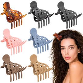 7 PCS Clips for Curly Volume, Curl Clips for Hair Roots Lift, Anti-Slip and Anti-Wrinkle Volume Root Clip, Creates a Natural Fluffy Effect for All Hair-Types