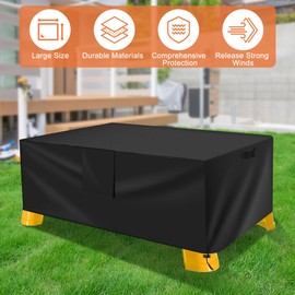 Kids Water Play Table Cover, 420D Oxford Cloth Splash Pond Water Table Cover, 46x27x15.5 inches Waterproof Dust Proof Anti-UV Outdoor Toys Cover With Drawstring for Kids Foldable Toys and Furniture