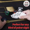 Pure Bluff Poker Mat for Table - Premium Smooth, Non-Slip