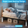 FOROIRON 2025 Up-Grade 4 Pack Carbon Steel Dorm Bed Riser