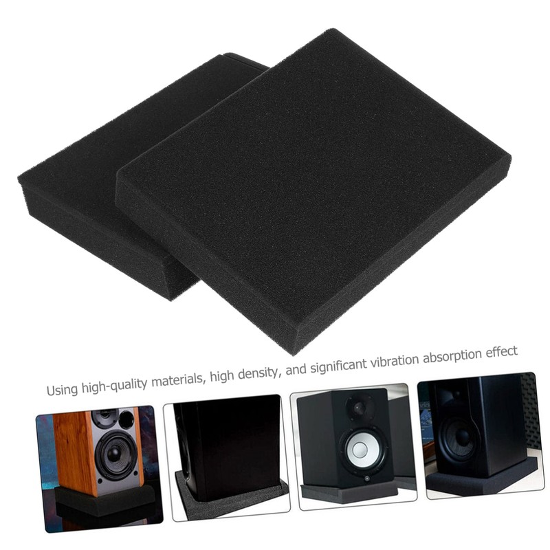 SAFIGLE 2sets Speaker Foams Pad Soundproofing Mat for Speaker Isolation