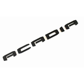 1x Fits Acadia Front Door or Rear Liftgate Fender Sticker 3D Badge Nameplate Logo Emblem Replacement for 2019-2021 GMC Acadia Terrain Letter (Black)