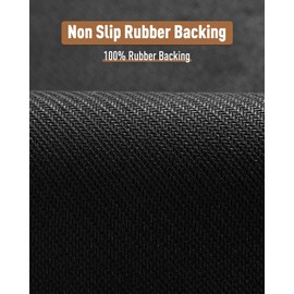 PADOOR Non Slip Stair-Treads,Rubber Backing Stair-Runners for Wooden Steps,15PCS Residue Free Carpet Stair Treads for Kids and Dogs 8"x30" Black