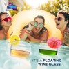 BubbleWally Floating Wine Glasses for Pool (18 Oz | Set