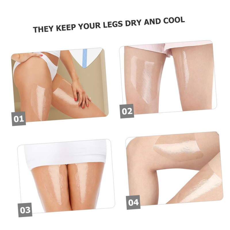 Abaodam 6pcs Transparent Chafing Thigh Stickers Durable Invisible Protection for