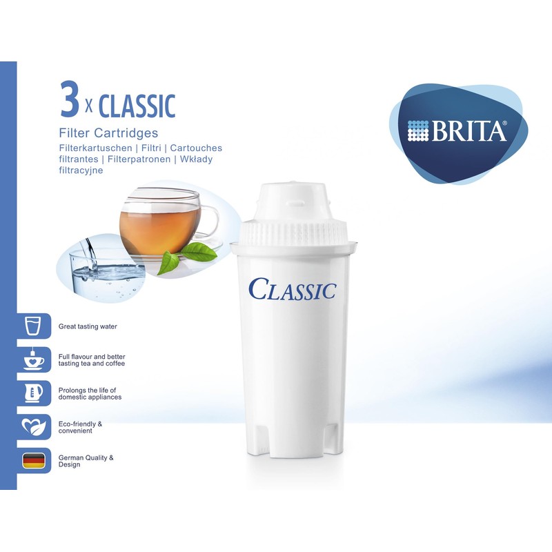 BRITA Classic Water Filter Cartridges - 3 Pack