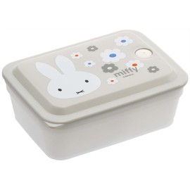Skater PAS6AG-A Silver Ion Storage Container, Ag+ Antibacterial, Fluffy, Gasket, One-piece, Air Valve Included, 1 Tier, 20.3 fl oz (600 ml), Miffy Monotone
