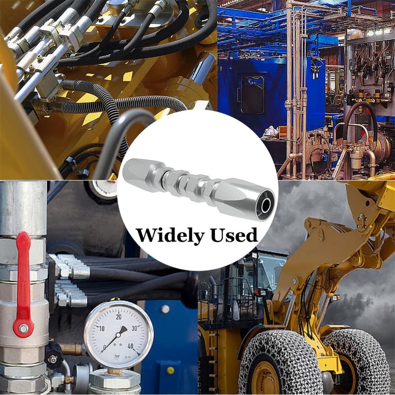 3PCS Reusable Hydraulic Hose Field Repair Kit, 1/2'' 3/8'' 1/4''