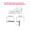 90 Degree Soft Close Cabinet Hinges, Detachable Blind Corner Kitchen