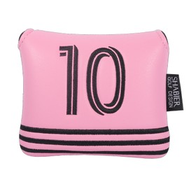 SHABIER Golf Large Mallet Headcover with Number Design for Golf Putter (Pink with No.10)