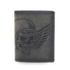 Lemasi Biker Wallet with Chain Natural Hunter Leather Wallet with