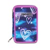 Seven Astuccio Scuola Elementare, 3 scomparti, Medie, con Matite, Pennarelli,