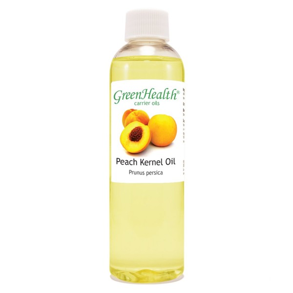 GreenHealth Peach Kernel Oil - 4 fl oz (118 ml) Plastic Bottle w/Cap - 100% Pure Carrier Oil