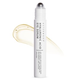Asterwood Hyaluronic Acid Eye Serum - Reduces Undereye Bags, Wrinkles, Dark Circles, Fine Lines, & Crow's Feet - with Matrixyl 3000, Niacinamide & Caffeine - Treatment for Women & Men - 0.5 Fl Oz