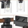 Floresita 6 Light Bathroom Vanity Light 40in with Glass Shade,