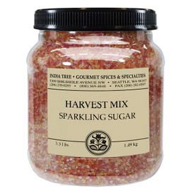India Tree Harvest Mix Sparkling Sugar, 3.4 lb