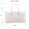 Weekender Bags for Women Leather Travel Bag (Beige)