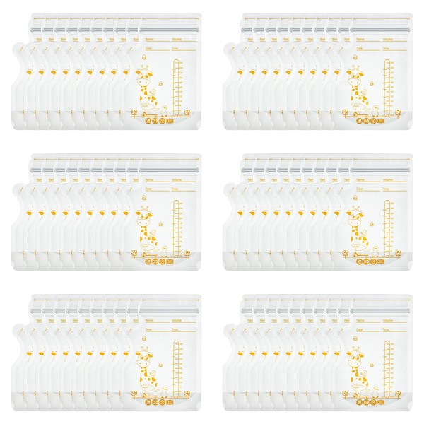 Smilcloud 60 Bags Breast Milk Bags, 250 ml BPA-Free Breast