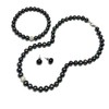 Oriente Pacific - Juego de Collar y Pulsera de Perlas
