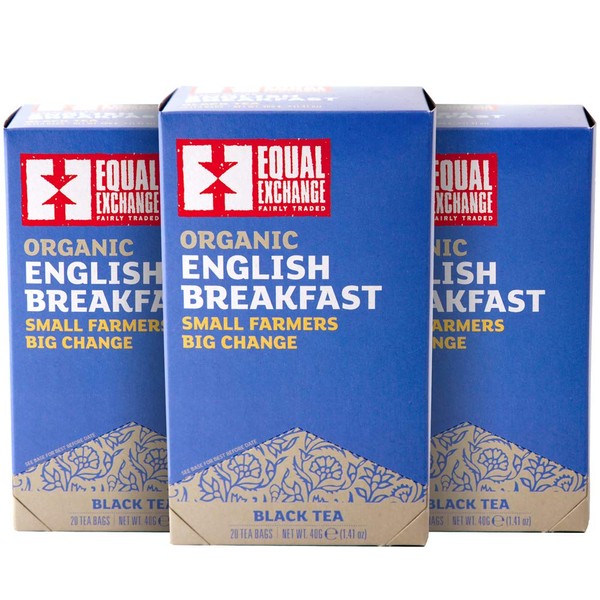 Equal Exchange Organic English Breakfast Tea, 20-Count (Pack of 3)