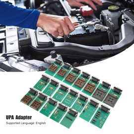 UPA Programming Adapter, 19 Piece UPA Full Adapter, Eeprom Board Adapter, Compatible with HC11 HC12 HCS12 Microchip PIC12
