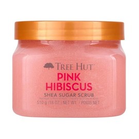 TREE HUT, Pink Hibiscus Shea Sugar Scrub, Exfoliante Corporal de Azúcar con Karité e Hibisco Rosa, Piel Suave, 510 G                                  