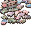 100 Piece Wooden Animal Jigsaw Puzzle Round Shaped Educational Hand