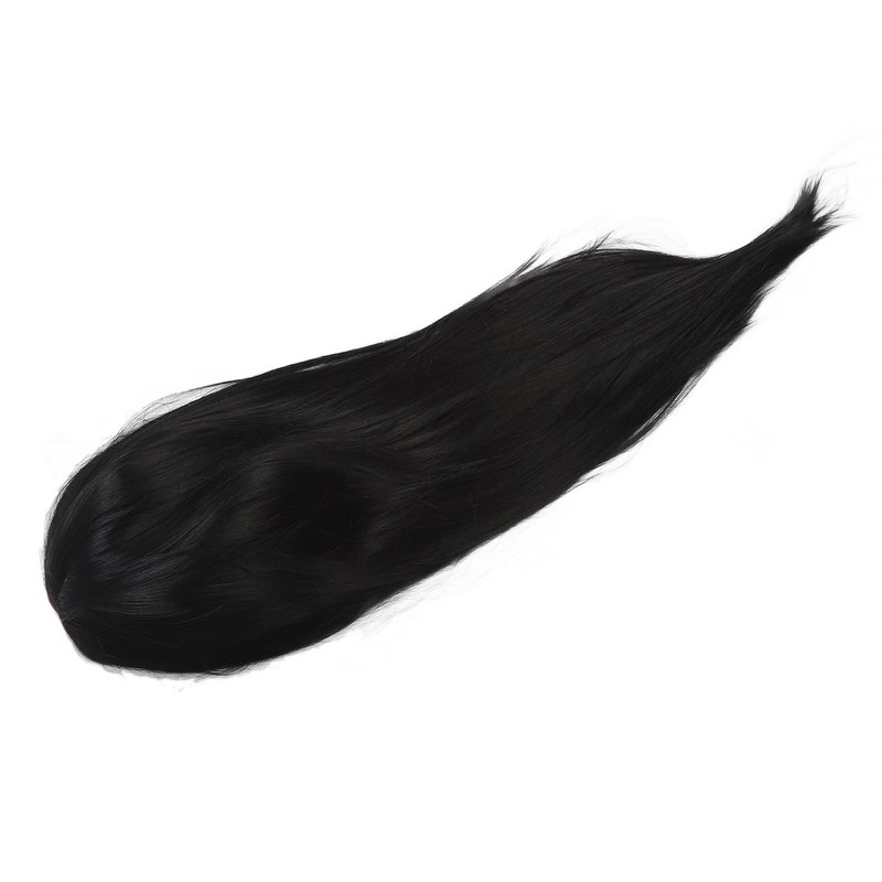 Black Long Straight Wig Women Hair Wig Comfortable Black Wig