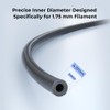 Creality Upgrade Ultra-Smooth PTFE Tubing 2M, 1.75mm Filament，Pneumatic Fittings and