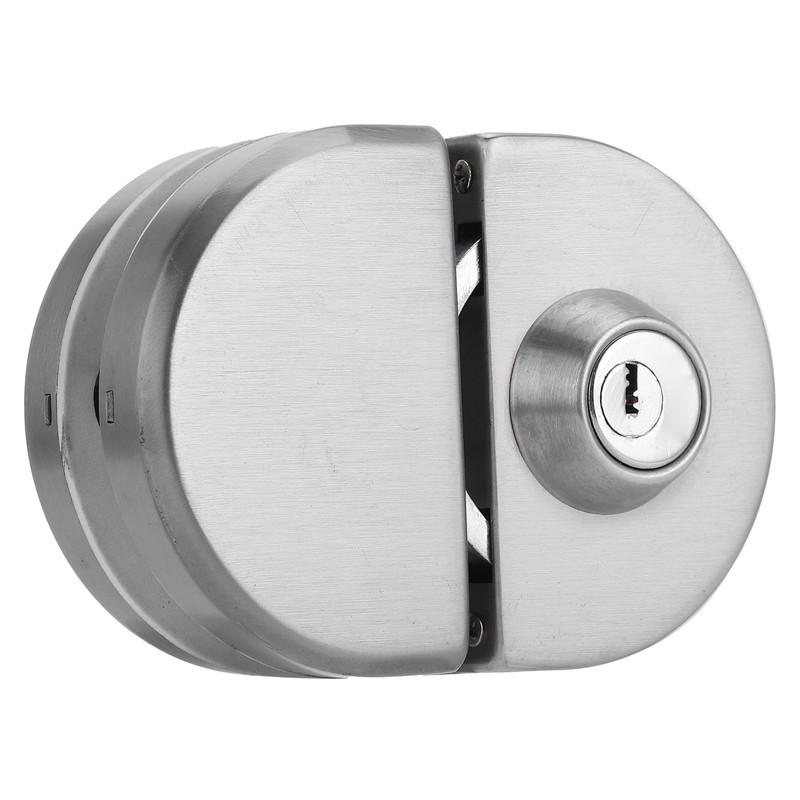 10‑12mm Thickness Glass Door Lock Stainless Steel Push Sliding Gate