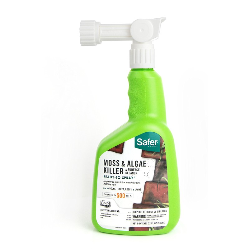 Safer Brand 5324-6 Moss and Algae Killer and Surface Cleaner,