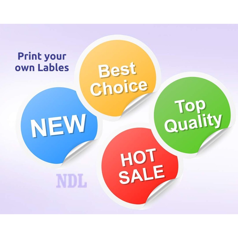 Laser / Ink Jet White Labels (1.66" Round - 24