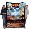 State of Arizona - Blanket Throw Woven from Cotton -