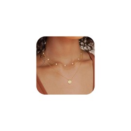 Turandoss Mom Christmas Gifts - Mothers Day Gifts for Mom, Mom Gifts From Daughter, Mom Birthday Gifts, New Mom Gifts, Grandma Gifts, Layered Gold Initial D Necklaces for Women, Gold Jewelry