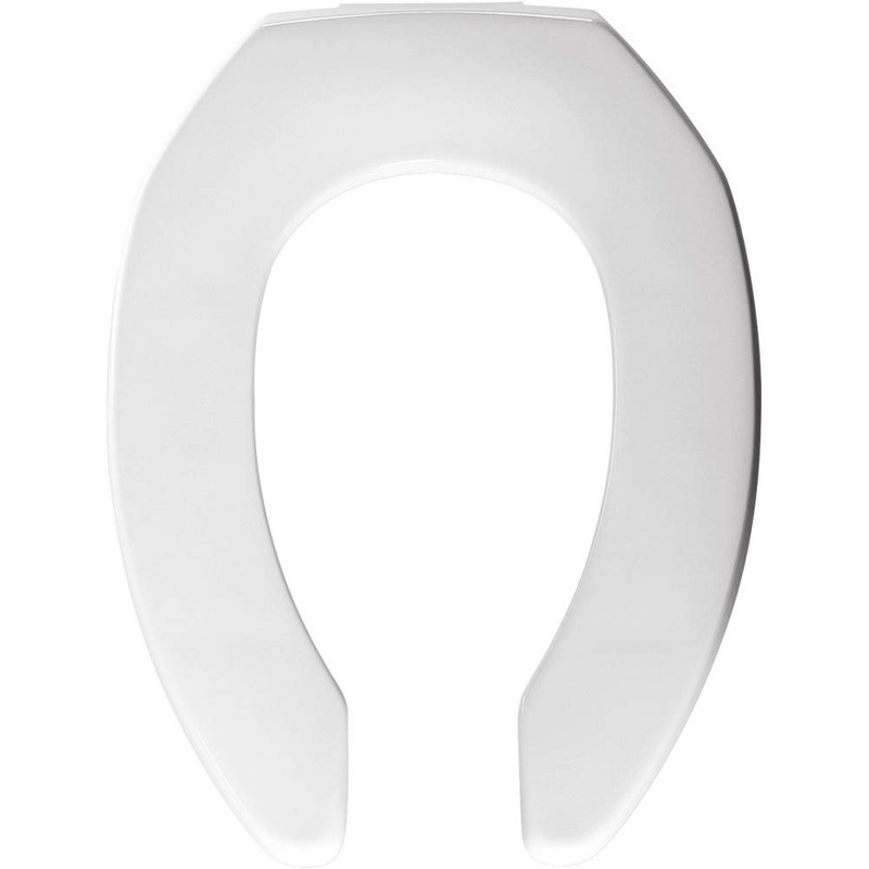 BEMIS 2155CT Commercial Open Front Plastic Toilet Seat, Heavy Duty