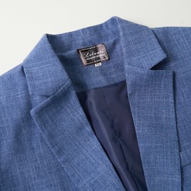 LOLANTA Kids Suit 2 Piece Festive Set for Boys Wedding Party Outfits Blazer and Pants Prom Occasion Wear 3-13 Years, lightblue